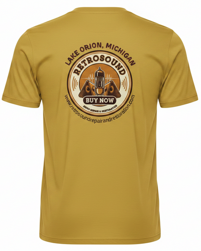 Maize Yellow Tee - Vacuum Tube Logo Back