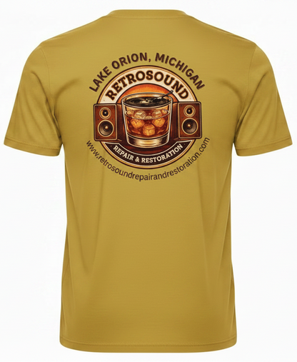 Maize Yellow Tee - Whiskey Logo 10% Smaller