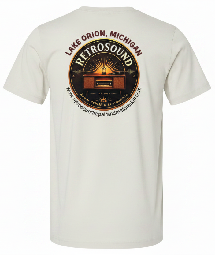 RetroSound Logo on Back of Shirt