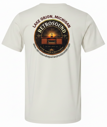 RetroSound Logo on Back of Shirt